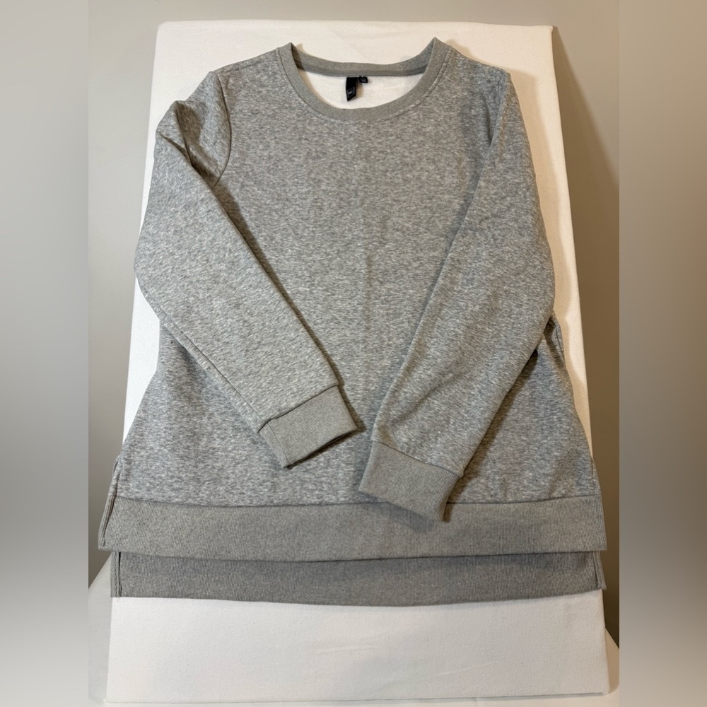 Grey fleece lined sweater